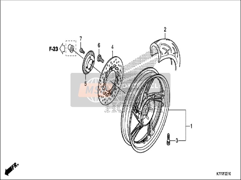 Honda SH125AD 2019 Rueda trasera para un 2019 Honda SH125AD